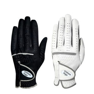 Venta al por mayor de guantes de golf de cuero Cabretta suave transpirable antideslizante piel de oveja mano izquierda derecha guantes de golf para hombres y mujeres - Product Image 1