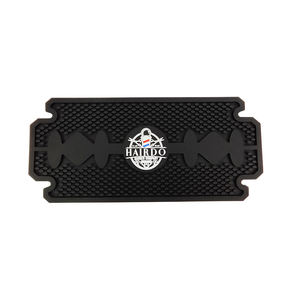 Customizable <b>Silicone</b> PVC Barber <b>Tool</b> Mat Rubber Salon Station Mat Non Slip Heat Resistant Clipper Pad Styling Workstation Mat - Product Image 4