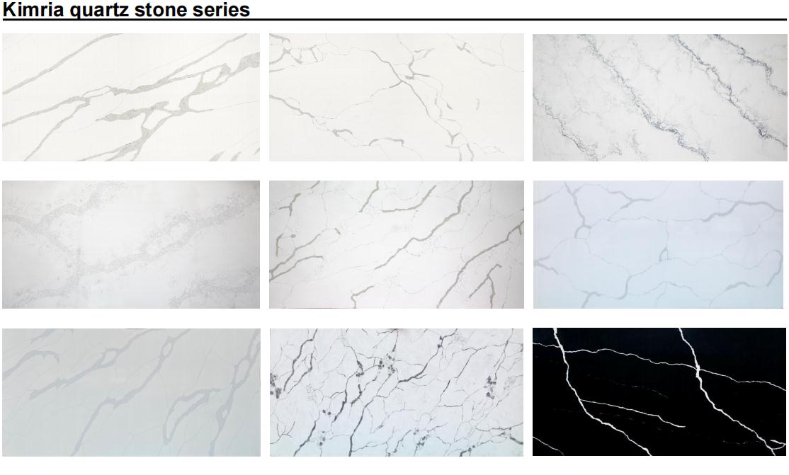 Polished waterproof artificial stone type kitchen countertop  quartz stone vanity tops