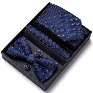 Coffret Cadeau IStapromo 6 pièces/ensemble – Nœud Papillon, Cravate, Pochette et Boutons de Manchette pour Homme – Design Unique – Idéal pour Mariage - Product Image 2