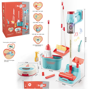 TOMMABO-Jouets <span class=keywords><strong>de</strong></span> nettoyage en plastique simulés pour enfant, outil sanitaire, aspirateur électrique - Product Image 6