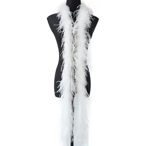 2 метра в упаковке, полностью меховая полоса, южноафриканские красочные страусиные перья, ворсинки, пушистые полоски для выступления, платье, шапка, шарф