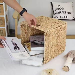 Đa-Chức Năng Hot Bán Lớn Có Thể Gập Lại <span class=keywords><strong>Wicker</strong></span> Lưu Trữ Giỏ Cube Lưu Trữ Thùng Cho Nhà Bếp Hoặc Thực Phẩm <span class=keywords><strong>Wicker</strong></span> Lưu Trữ Kệ - Product Image 2