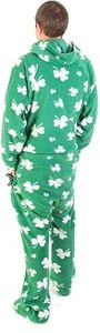 Combinaison de pyjama une pièce <span class=keywords><strong>à</strong></span> pieds détachables pour adultes, homme et femme, <span class=keywords><strong>à</strong></span> manches longues, motif crâne et os croisés - Product Image 5