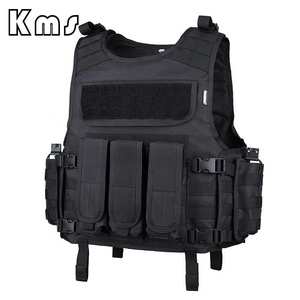 معدات وقاية قابلة للتعديل ماركة KMS الخاصة صدرية قتالية تكتيكية ثقيلة صدرية حمل تكتيكية برباط أسود - Product Image 2