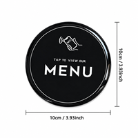 Autocollant de menu NFC pour table de restaurant, appuyez pour consulter le menu numérique, commande sans contact, alternative intelligente pour café, bar, hôtel