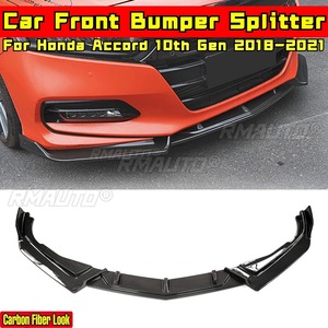 Protection de pare-chocs Accord Noir brillant - Rouge style Combat, kit carrosserie pour Honda Accord 10ème génération 2018-2021, accessoires auto - Product Image 1