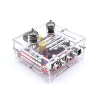 Amplificateur audio, carte finie, HiFi, 6J1, classe A, préamplificateur à tubes, amplificateur avec châssis en acrylique, à assembler