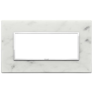 Placa de pared Vimar de mármol blanco Carrara 20.2x14.1cm para cubrir interruptores - Product Image 1