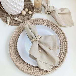 ลูกปัดไม้ธรรมชาติที่ยังไม่เสร็จสำหรับการทำเครื่องประดับ macrame และตกแต่งบ้านไร่งานฝีมือแบบ DIY มีหลายขนาดรูปวงรีพวงมาลัยจำนวนมาก - Product Image 5