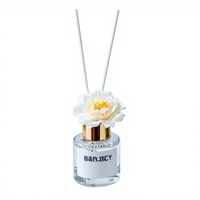 Diffuseur d'huiles essentielles en verre artistique et rotin, sans BPA, sans alcool, pour la maison et l'hôtel, parfum d'ambiance décoratif, aromathérapie