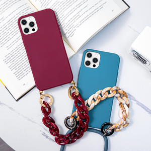 Sac bandoulière en cuir véritable 120cm Léopard Acrylique Sangle de téléphone personnalisable Etui de téléphone portable <span class=keywords><strong>Collier</strong></span> de remplacement pour le bricolage - Product Image 4