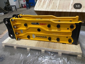 SOOSAN SB 81 หัวเจาะไฮดรอลิกแบบติดตั้งบนตัวรถ สำหรับรถขุดขนาด 18-26 ตัน ขนาดดอกสกัด 140 มม. (แบบกรวย/ลิ่ม/โมล/ปลายทู่) รับประกัน 1 ปี - Product Image 6