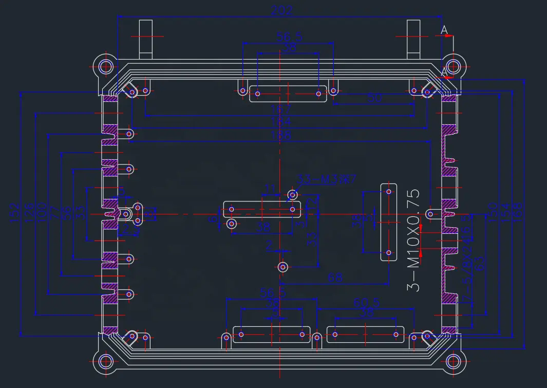 A-014: Bộ Khuếch Đại Nhôm 202*168*113MM Hộp Chống Nước Ngoài Trời