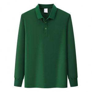 Chemise à manches longues pour homme avec logo personnalisé, séchage rapide, respirante, vêtements de sport unis, vêtements de travail athlétiques, polos de golf - Product Image 2