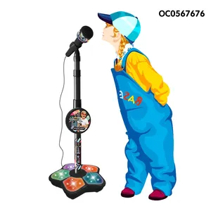 Instrument de musique pour enfants karaoké jouets électroniques jeux microphone avec support pour enfants