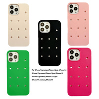 Coque de téléphone en silicone souple mat avec trous respirants pour iPhone, protection antichoc, coque arrière, fabrication en usine, DIY