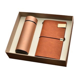Teacher Gifts Custom logo Vintage Leather Journal <strong>Diary</strong> <strong>2023</strong> Gift A6 <strong>Small</strong> Notebook with Pen and Vaccum Flask - Product Image 4