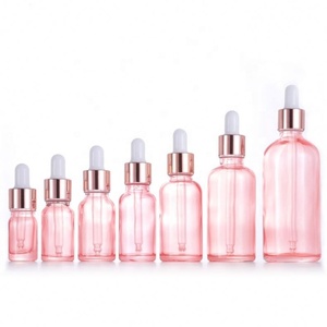 Custom 5ml 10ml 15ml 20ml 30ml 50ml 100ml Glass Oil Dropper <b>Bottle</b> <b>Pink</b> Glass Serum <b>Bottle</b> - Product Image 6