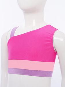 Costumes de danse pour filles de 6 à 16 ans, vêtements de performance, tenue de gymnastique, vêtements de sport, crop top pour gymnastique, vêtements de danse. - Product Image 5