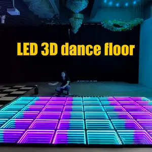 Hot Sale Glass Floor Stage Led Infinity Mirror Dance Floor Lights For Bar Wedding Disco Party Exhibition Runway Show