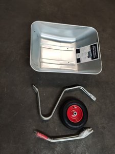 अधिकतम उपकरण न्यूमेटिक व्हील गार्डन पावर व्हीलबैरो के साथ धातु निर्माण 100 किलोग्राम भार क्षमता - Product Image 6