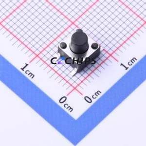 YTS-D003-3F Tactile Switch SMD-4P,6x6mm Switch Single Pole Single Throw Round Button 2.6N Vertical Mount - Product Image 1