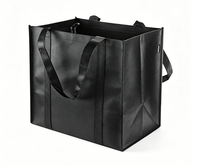 Sac de courses réutilisable en tissu non tissé biodégradable, avec logo personnalisé, en matériau recyclé, pour emballages de Noël, de mariages et de fêtes