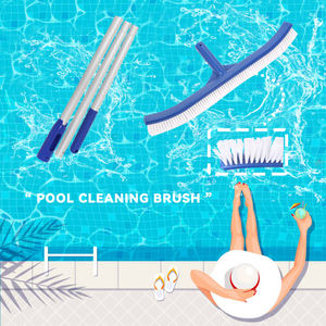 El mejor cepillo <span class=keywords><strong>de</strong></span> piscina con revestimiento <span class=keywords><strong>de</strong></span> vinilo para exteriores, fuerte fuerza <span class=keywords><strong>de</strong></span> <span class=keywords><strong>limpieza</strong></span> <span class=keywords><strong>de</strong></span> seguridad, el mejor cepillo <span class=keywords><strong>de</strong></span> piscina para piscina sobre el suelo - Product Image 4