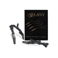 Logo personalizzato e imballaggio clip per capelli sezionanti fermagli per capelli in coccodrillo personalizzati per accessori per fermagli per capelli da barbiere da donna