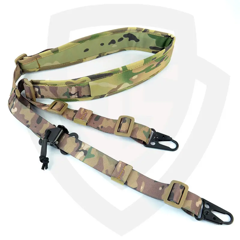 Doublesafe อุปกรณ์เสริมเกียร์ยุทธวิธีสายรัดปรับอุปกรณ์เสริมMulticam Camouflageยุทธวิธี 2 จุดเชือกปืนสลิง