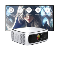 Nouveau projecteur LCD pour le camping en plein air, projecteur intelligent Android 12 Wifi, projecteur de bureau HD, mini projecteur de cinéma maison 4k