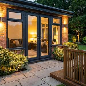 <span class=keywords><strong>Porta</strong></span> a Battente <span class=keywords><strong>in</strong></span> Alluminio di Alta Qualità con <span class=keywords><strong>Vetro</strong></span> Singolo o Doppio per Esterni o Interni - Product Image 4