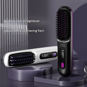 <span class=keywords><strong>Cepillo</strong></span> Eléctrico Portátil de Cerámica con Iones Negativos, Recargable por USB, Inalámbrico, Mini Plancha para el Cabello, Modelo S7, Sustituto de <span class=keywords><strong>Tymo</strong></span> - Product Image 3