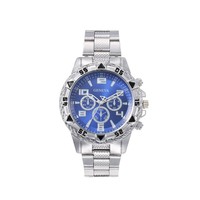Jam Tangan Quartz Pria Grosir, Kaca Alloy, Dial Tiga Mata, Personalisasi, 42mm, Ketebalan 14mm, untuk Hari Ayah dan Thanksgiving