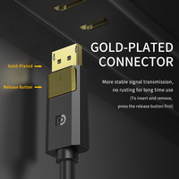 Kabel Displayport Jasoz 1.2, Displayport ke Displayport, Mendukung 5m 4k 60hz, Kabel Display Port Male ke Dp untuk PC Laptop