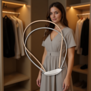 Cintura da donna Citurones con foglie in metallo, elastico da 1 cm per vestito, stile casual - Product Image 2