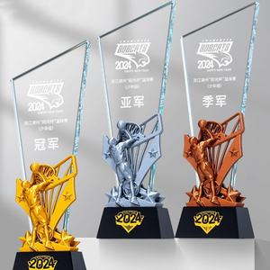 2025スポーツシリーズカスタマイズクリスタルトロフィーゴールドシルバー銅色チャンピオンメダルサッカー陸上競技大会 - Product Image 3