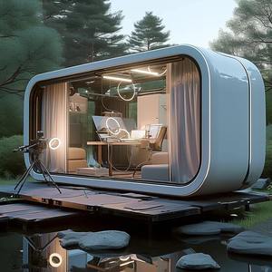 Casa Modular Portátil - Casa Triangular para Acampar - Habitación con Vista Panorámica al Cielo Estrellado, Famosa en Internet - Product Image 6