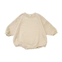 Vêtements pour bébé de haute qualité, survêtement une pièce biologique, sweat-shirt, barboteuse à manches longues, surdimensionné, combinaison pour bébé garçon