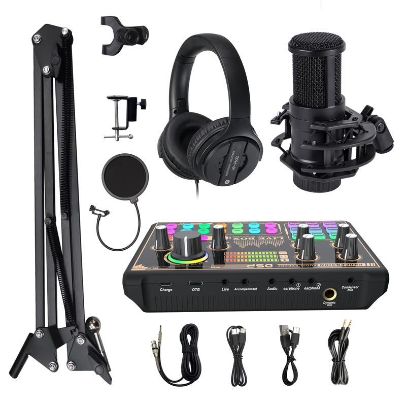 Podcast Desktop Recording Musical Full Set
