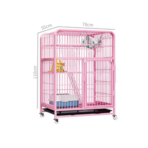Cage à chat en fer multicouche de luxe sur mesure BS Factory 78*55*110cm, bouton-pression, montage facile, livraison rapide - Product Image 3