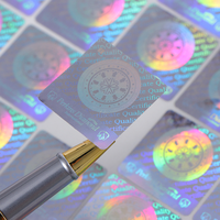 Autocollants de sécurité personnalisés de haute qualité en hologramme 3D holographique, matériau PET, adhésifs, avec logo et design personnalisés
