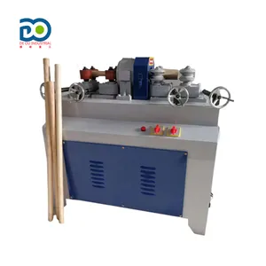 Automatic Mop Rod Rounding Machinery Wood Round Bar Processing Hammer Broom Shovel Handles Maker Wooden Stick Making Machine