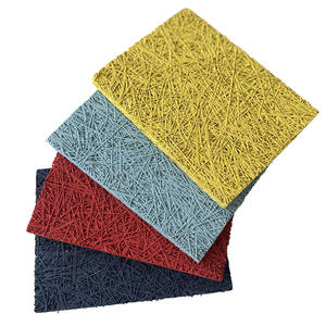 Panneau mural insonorisant en laine de bois de <span class=keywords><strong>peuplier</strong></span> et fibres de ciment avec NRC 90% pour salon et <span class=keywords><strong>plafond</strong></span>, design contemporain - Product Image 2