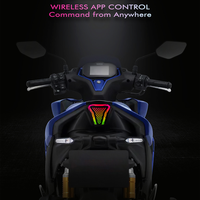 Feu arrière à LED RGB certifié E-mark avec poignée de maintien, contrôle par application, pour toutes les nouvelles Yamaha NVX 155 V3 Aerox 155 2025 – Petites commandes acceptées