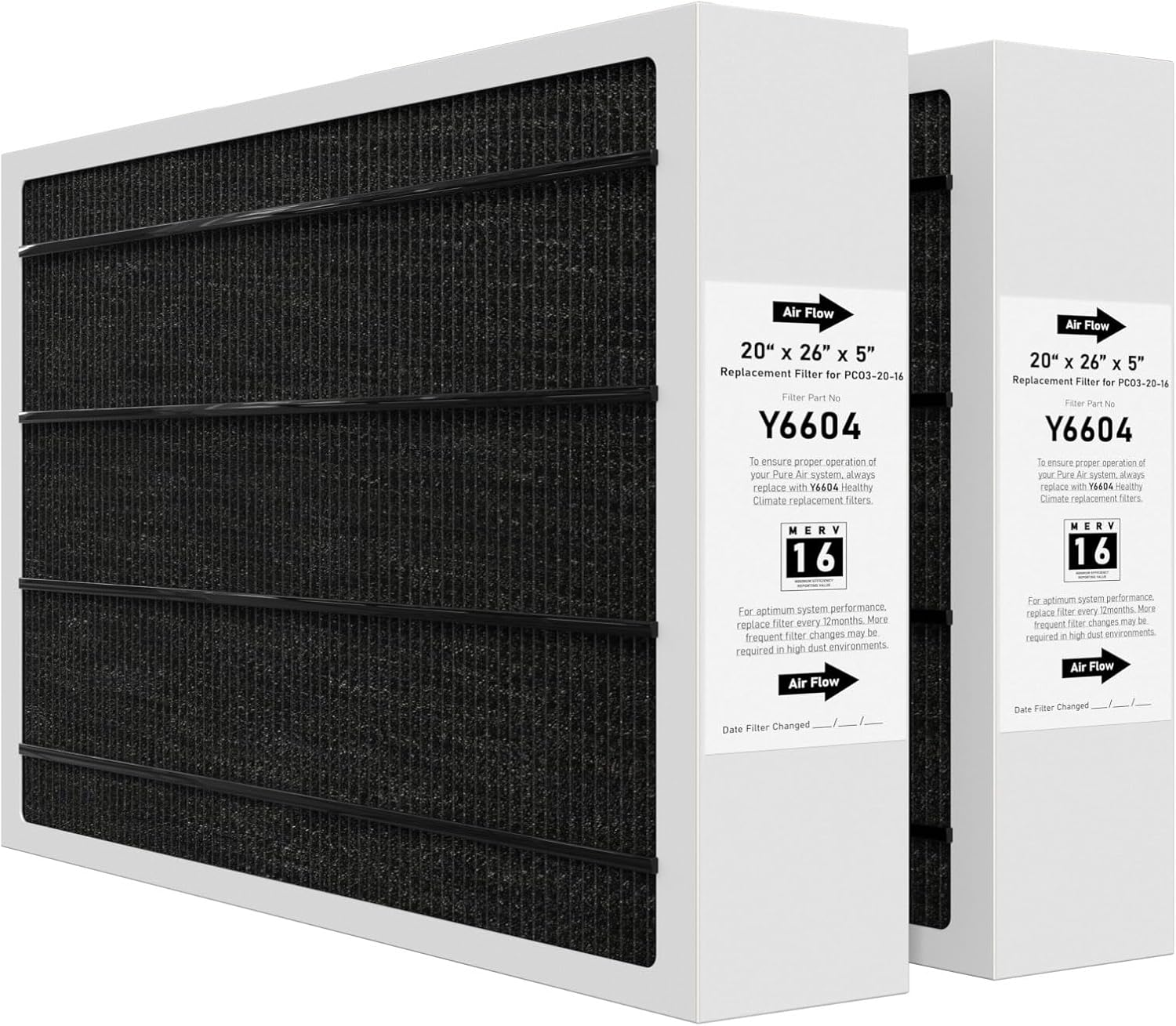 Lennox X6675 совместимый со здоровым климатом 20x25x5 MERV 16 Углеродный фильтр для домашней печи для системы HVAC воздушный фильтр