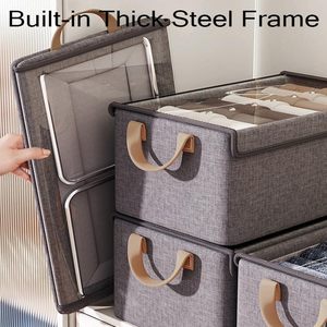 Hotsale nhà tủ quần áo quần áo tủ Quần Jean hộp lưu trữ ngăn kéo chia có thể gập lại đồ lót tổ chức vải lưu trữ Thùng - Product Image 4