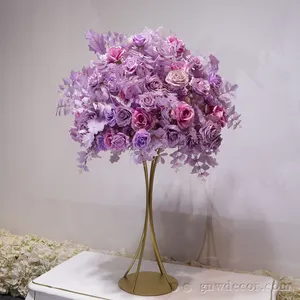 GNW Lilac Purple Rose Flower Centerpiece Ball Bouquet For Events Table