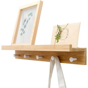 <span class=keywords><strong>Porte</strong></span>-manteaux traditionnels pour l'entrée, crochets <span class=keywords><strong>de</strong></span> <span class=keywords><strong>rangement</strong></span>, <span class=keywords><strong>étagère</strong></span>s murales flottantes - Product Image 3